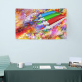 抽象芸術画家 横断幕 (トレードショー)