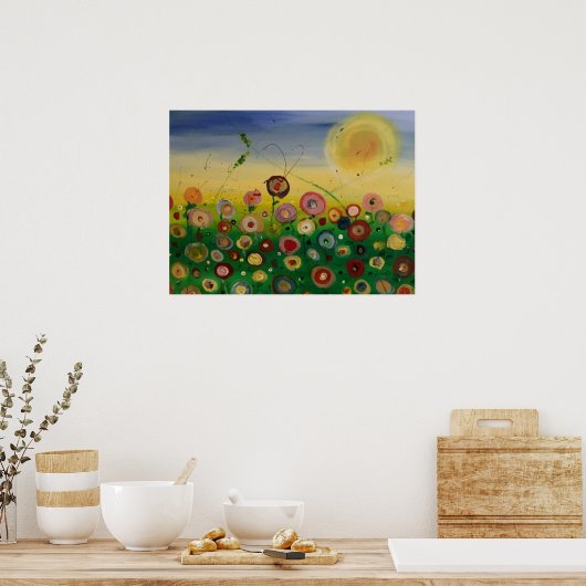 抽象芸術畑 ポスター (キッチン)