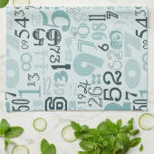 抽象芸術番号 キッチンタオル (折り畳み)