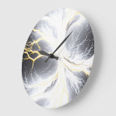 抽象芸術発光エネルギー木時計 ラージ壁時計 (傾斜)