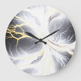 抽象芸術発光エネルギー木時計 ラージ壁時計