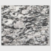 抽象芸術白と黒のブロッツパットラッピング紙 ラッピングペーパー (フラット)