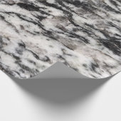 抽象芸術白と黒のブロッツパットラッピング紙 ラッピングペーパー (角)