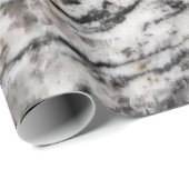 抽象芸術白と黒のブロッツパットラッピング紙 ラッピングペーパー (ロールコーナー)