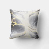 抽象芸術白熱［赤熱］光を放つツリーアートピロー クッション (裏面)