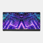 抽象芸術白熱［赤熱］光を放つネオン図形のデスク主催者 デスクマット (正面)