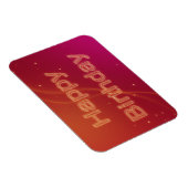 抽象芸術白熱［赤熱］光を放つハッピーバースデー – フレキシブル磁石 マグネット (右側)