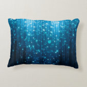 抽象芸術白熱［赤熱］光を放つ背景 アクセントクッション (裏面)