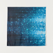 抽象芸術白熱［赤熱］光を放つ背景 タペストリー (正面(横))