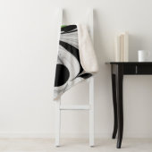 抽象芸術白黒と緑のフラクタルアート シェルパブランケット (インサイチュ)