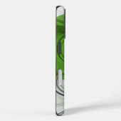 抽象芸術白黒と緑のフラクタルアート Case-Mate iPhoneケース (裏面 / 右)