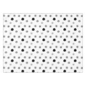 抽象芸術白黒の円パターンのテーブルクロス テーブルクロス (正面(横))