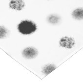 抽象芸術白黒の円パターンのテーブルクロス テーブルクロス (アングル)