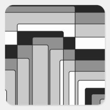 抽象芸術白黒の四角形