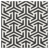 抽象芸術白黒の幾何学的デザイン ファブリック (クローズアップ)