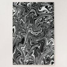 抽象芸術白黒の液体大理石パターン