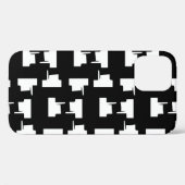 抽象芸術白黒の背景ハーフトーンの図 Case-Mate iPhoneケース (裏面 (横))