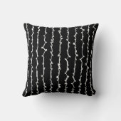 抽象芸術白黒の落書 クッション (裏面)