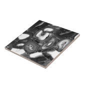 抽象芸術白黒は発生 タイル (側面)