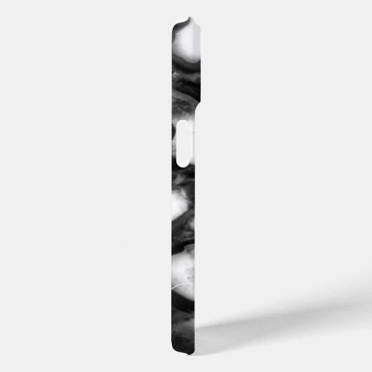 抽象芸術白黒はgeode monogramスクリプトを生成 Case-Mate iPhoneケース (裏面 / 右)