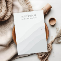 抽象芸術白黒ウェーブネックレスバンドディスプレイ