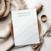 抽象芸術白黒ウェーブネックレスバンドディスプレイ 名刺