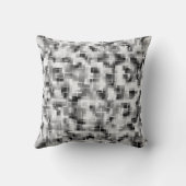 抽象芸術白黒グレー クッション (裏面)