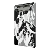 抽象芸術白黒グレー ミニクリップボード (アングル2)