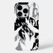 抽象芸術白黒グレー Case-Mate iPhoneケース (裏面)