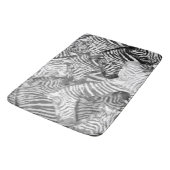 抽象芸術白黒ゼブラアート バスマット (アングル)