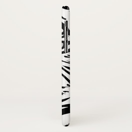 抽象芸術白黒タイガー顔 Case-Mate iPhoneケース (裏面/左)