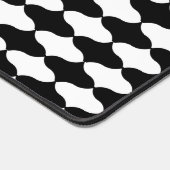 抽象芸術白黒パターン デスクマット (コーナー)