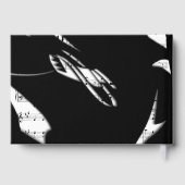 抽象芸術白黒ミュージックテーマゲストブック ゲストブック (裏面)