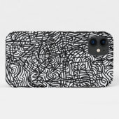 抽象芸術白黒ラインiPhone / iPadケース Case-Mate iPhoneケース (裏面(横))