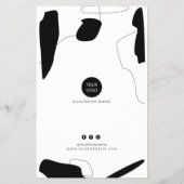 抽象芸術白黒価格表 チラシ (裏面)