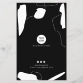 抽象芸術白黒価格表 チラシ (裏面)