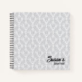 抽象芸術白黒円ジャーナル ノートブック (正面)