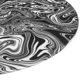 抽象芸術白黒大理石 カッティングボード (角)