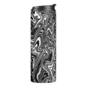 抽象芸術白黒大理石 タンブラー (回転左)