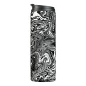 抽象芸術白黒大理石 タンブラー (回転右)