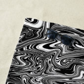 抽象芸術白黒大理石 ビーチタオル (インサイチュ)