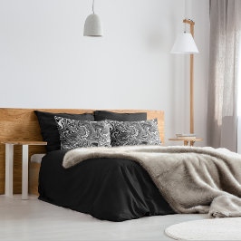 抽象芸術白黒大理石 枕カバー