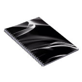 抽象芸術白黒煙 ノートブック (右側)