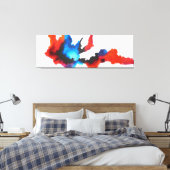 抽象芸術白黒絵画表現者 キャンバスプリント (インサイチュ (寝室))