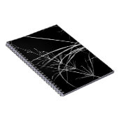 抽象芸術白黒自然ノートブック ノートブック (右側)