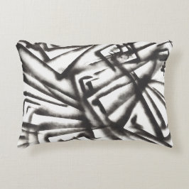 抽象芸術白黒 アクセントクッション