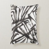 抽象芸術白黒 アクセントクッション (正面(垂直))