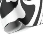 抽象芸術白黒 ラッピングペーパー (ロールコーナー)