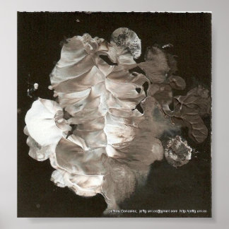 抽象芸術白 ポスター