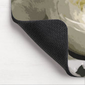 抽象芸術白 マウスパッド (コーナー)